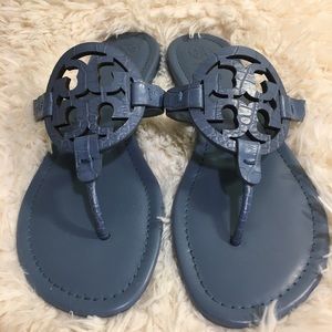 💎ToryBurch Miller Embossed leather Blue Yonder 💎